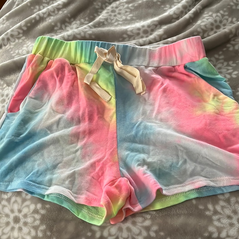 Tye dye shorts very soft , never worn